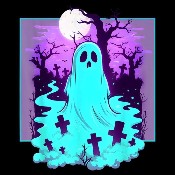 Ghost Graveyard Pastel Goth Cute Spooky Halloween Aesthetic Baby Bodysuit