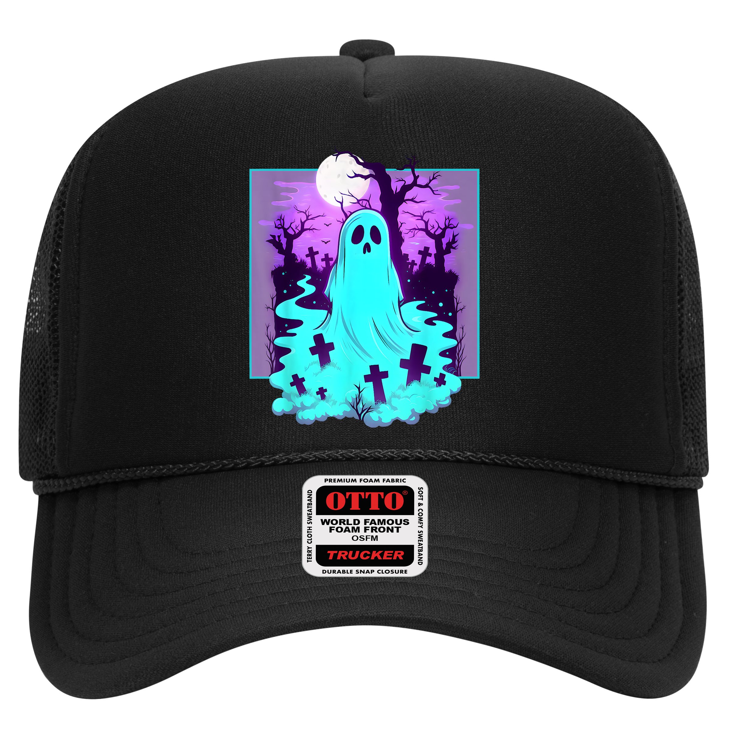 Ghost Graveyard Pastel Goth Cute Spooky Halloween Aesthetic Hat