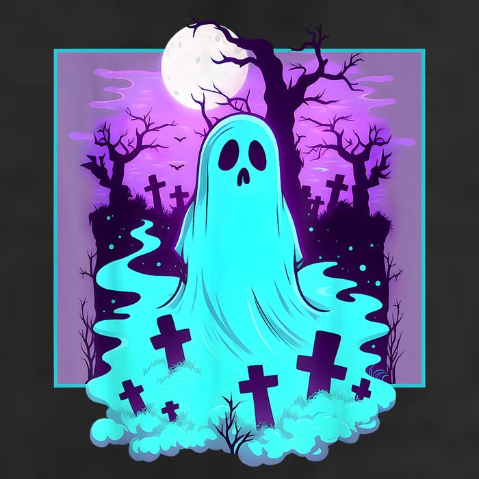 Ghost Graveyard Pastel Goth Cute Spooky Halloween Aesthetic Hat