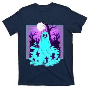 Ghost Graveyard Pastel Goth Cute Spooky Halloween Aesthetic T-Shirt