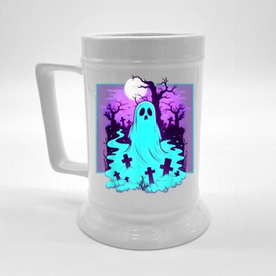 Ghost Graveyard Pastel Goth Cute Spooky Halloween Aesthetic Beer Stein