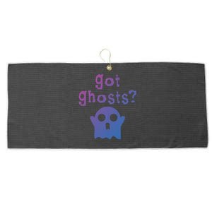 Got Ghosts Paranormal Gift Large Microfiber Waffle Golf Towel