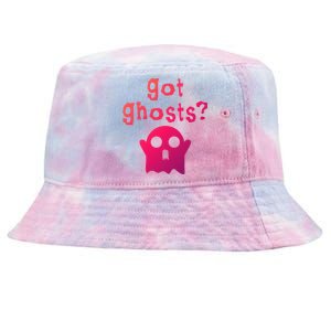 Got Ghosts Paranormal Gift Tie-Dyed Bucket Hat