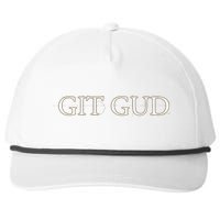 Git Gud Parody Snapback Five-Panel Rope Hat