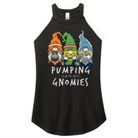 Gym Gnomes Pumping with My Gnomies Workout Fitness Women’s Perfect Tri Rocker Tank