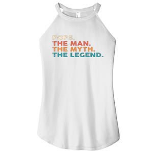 Grandpa Gift Pops The Man The Myth The Legend Fathers Day 80 Women's Perfect Tri Rocker Tank