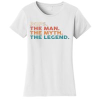 Grandpa Gift Pops The Man The Myth The Legend Fathers Day 80 Women's T-Shirt