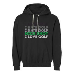 Golfer Golfing Player Funny Golf Club Tournament Lover Garment-Dyed Fleece Hoodie