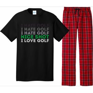 Golfer Golfing Player Funny Golf Club Tournament Lover Pajama Set