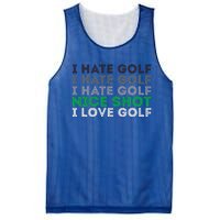 Golfer Golfing Player Funny Golf Club Tournament Lover Mesh Reversible Basketball Jersey Tank