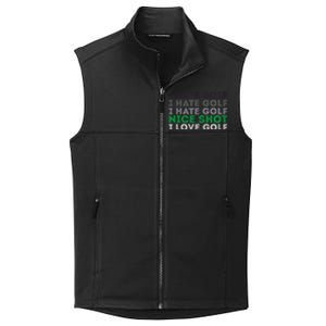 Golfer Golfing Player Funny Golf Club Tournament Lover Collective Smooth Fleece Vest