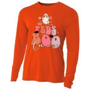 Groovy Ghost Peds Boo Crew Halloween Cute Boo Cool Gift Cooling Performance Long Sleeve Crew