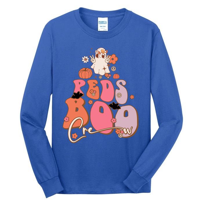 Groovy Ghost Peds Boo Crew Halloween Cute Boo Cool Gift Tall Long Sleeve T-Shirt