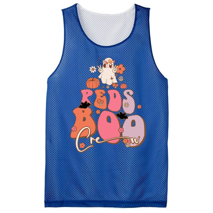 Groovy Ghost Peds Boo Crew Halloween Cute Boo Cool Gift Mesh Reversible Basketball Jersey Tank