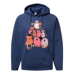 Groovy Ghost Peds Boo Crew Halloween Cute Boo Cool Gift Performance Fleece Hoodie