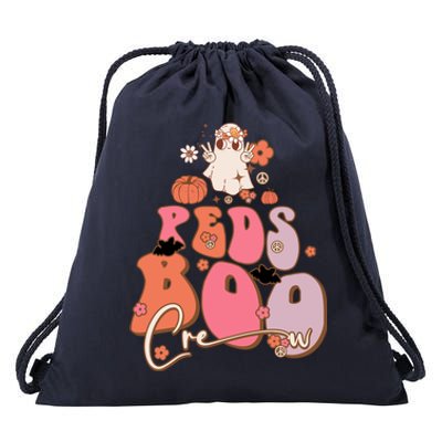 Groovy Ghost Peds Boo Crew Halloween Cute Boo Cool Gift Drawstring Bag