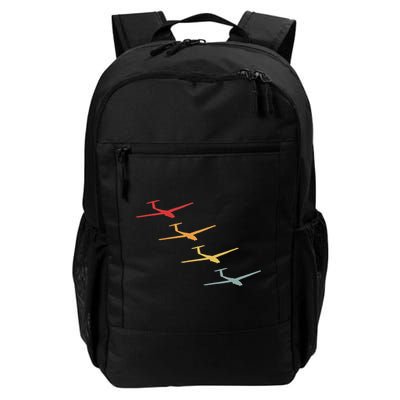 Glider Gliding Plane Retro Sailplane Flying Pilot Aviation Backpack