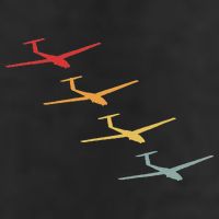 Glider Gliding Plane Retro Sailplane Flying Pilot Aviation Golf Towel
