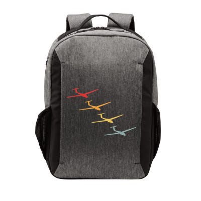 Glider Gliding Plane Retro Sailplane Flying Pilot Aviation Vector Backpack