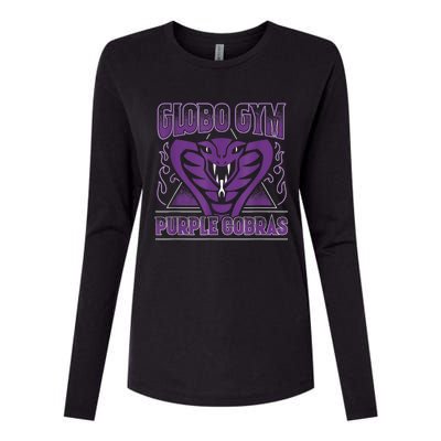 Globo Gym Purple Cobras Womens Cotton Relaxed Long Sleeve T-Shirt