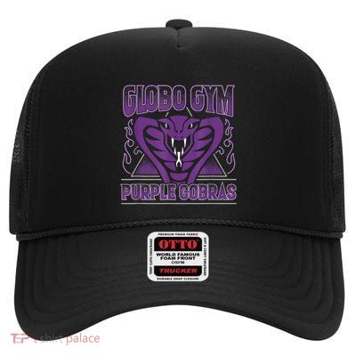 Globo Gym Purple Cobras High Crown Mesh Back Trucker Hat