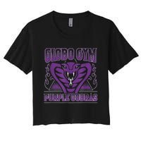 Globo Gym Purple Cobras Women's Crop Top Tee