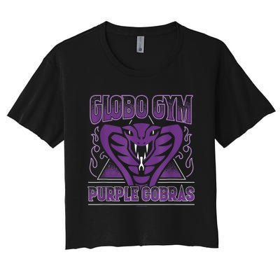 Globo Gym Purple Cobras Women's Crop Top Tee