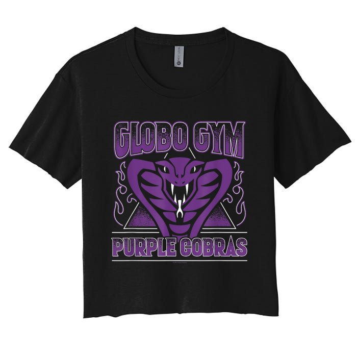 Globo Gym Purple Cobras Women's Crop Top Tee