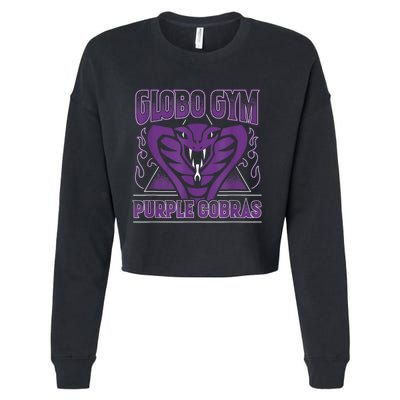 Globo Gym Purple Cobras Cropped Pullover Crew