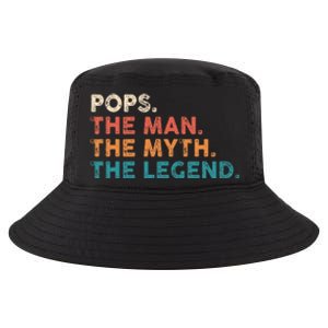 Grandpa Gift Pops The Man The Myth The Legend Fathers Day 80 Cool Comfort Performance Bucket Hat