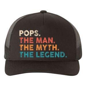 Grandpa Gift Pops The Man The Myth The Legend Fathers Day 80 Yupoong Adult 5-Panel Trucker Hat