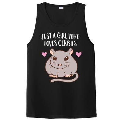 Gerbil Girl Pet Owner Gift Just a Girl Who Loves Gerbils PosiCharge Competitor Tank