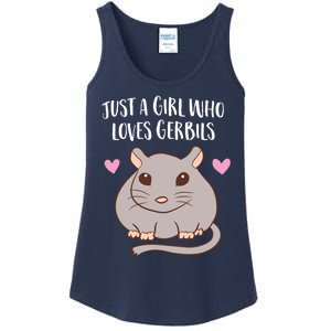 Gerbil Girl Pet Owner Gift Just a Girl Who Loves Gerbils Ladies Essential Tank