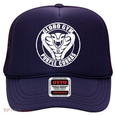 Globo Gym Purple Cobras High Crown Mesh Back Trucker Hat