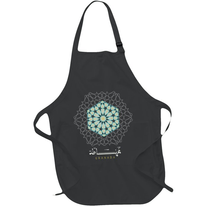 Granada Geometric Pattern Tutorial Full-Length Apron With Pockets