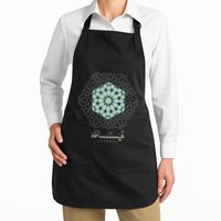 Granada Geometric Pattern Tutorial Full-Length Apron With Pockets