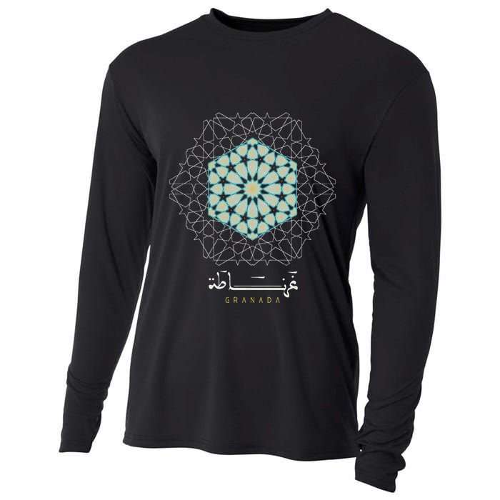 Granada Geometric Pattern Tutorial Cooling Performance Long Sleeve Crew