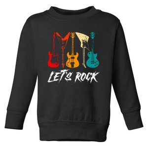 Guitarist Guitar Player Rock Music Lover Guitar Toddler Sweatshirt