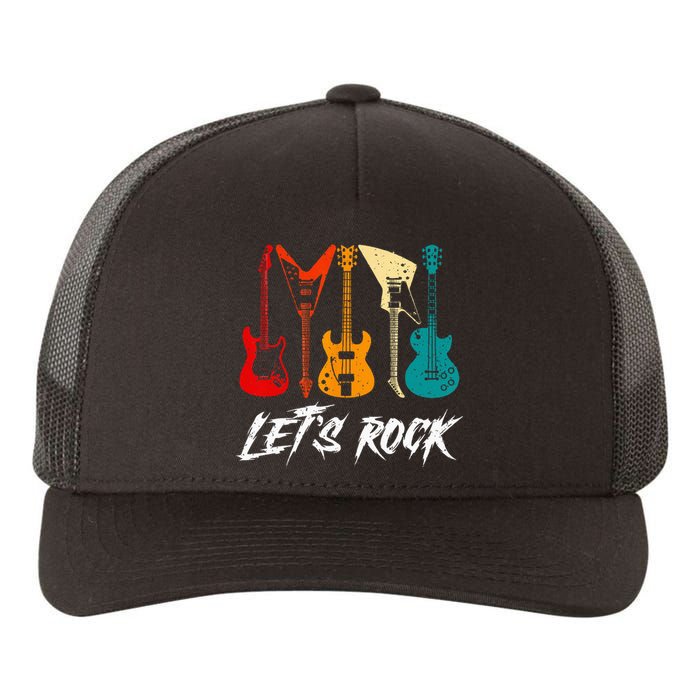 Guitarist Guitar Player Rock Music Lover Guitar Yupoong Adult 5-Panel Trucker Hat