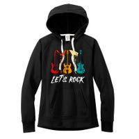 Guitarist Guitar Player Rock Music Lover Guitar Women's Fleece Hoodie