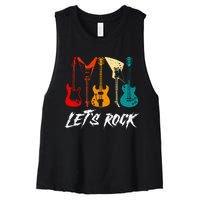 Guitarist Guitar Player Rock Music Lover Guitar Women's Racerback Cropped Tank