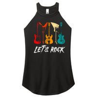 Guitarist Guitar Player Rock Music Lover Guitar Women's Perfect Tri Rocker Tank