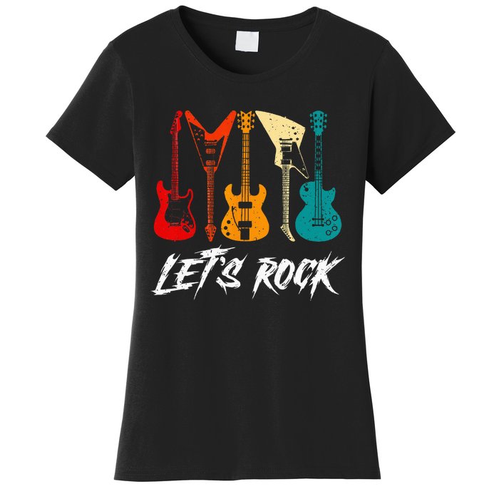 Guitarist Guitar Player Rock Music Lover Guitar Women's T-Shirt