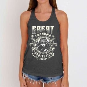 Great Grandma Protection Agency Always Watching Women's Knotted Racerback Tank