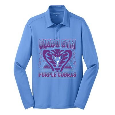 Globo Gym Purple Cobras Silk Touch Performance Long Sleeve Polo