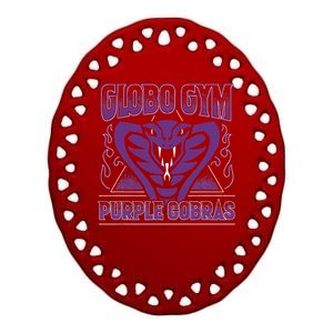 Globo Gym Purple Cobras Ceramic Oval Ornament