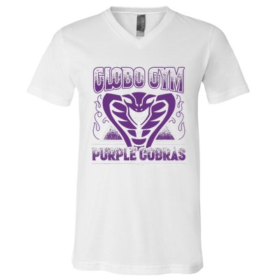 Globo Gym Purple Cobras V-Neck T-Shirt