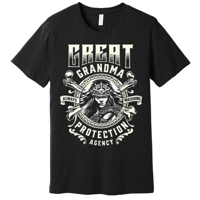 Great Grandma Protection Agency Always Watching Premium T-Shirt