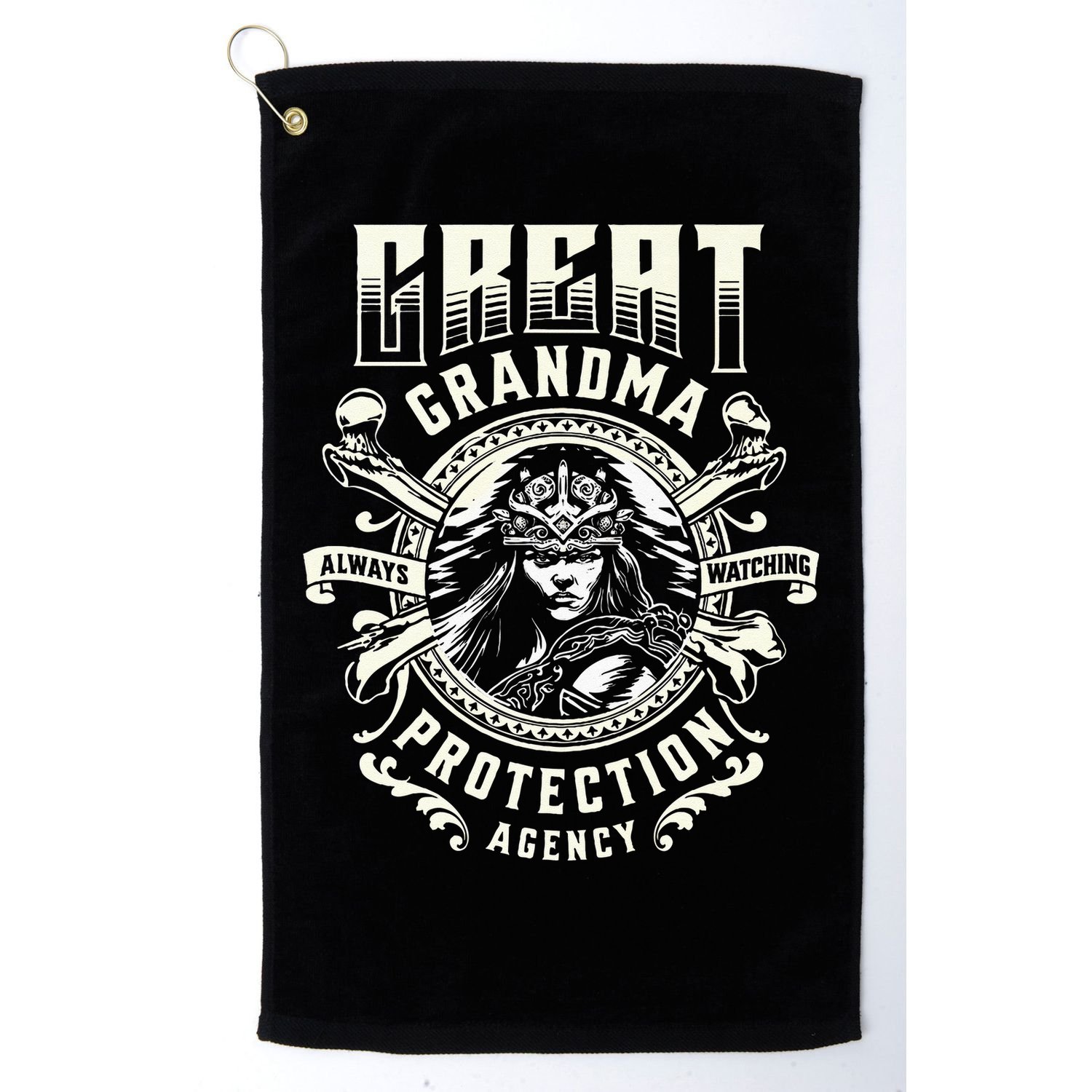 Great Grandma Protection Agency Always Watching Golf Towel