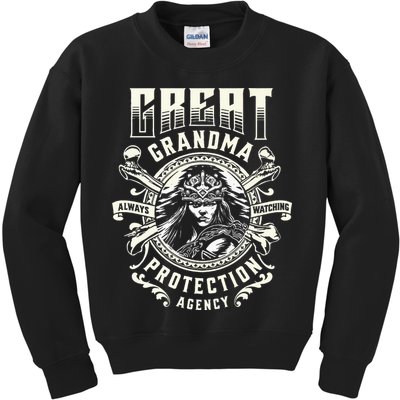 Great Grandma Protection Agency Always Watching Kids Sweatshirt